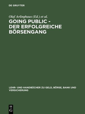 cover image of Going Public – Der erfolgreiche Börsengang